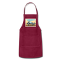 Fly Wisconsin - Adjustable Apron - burgundy