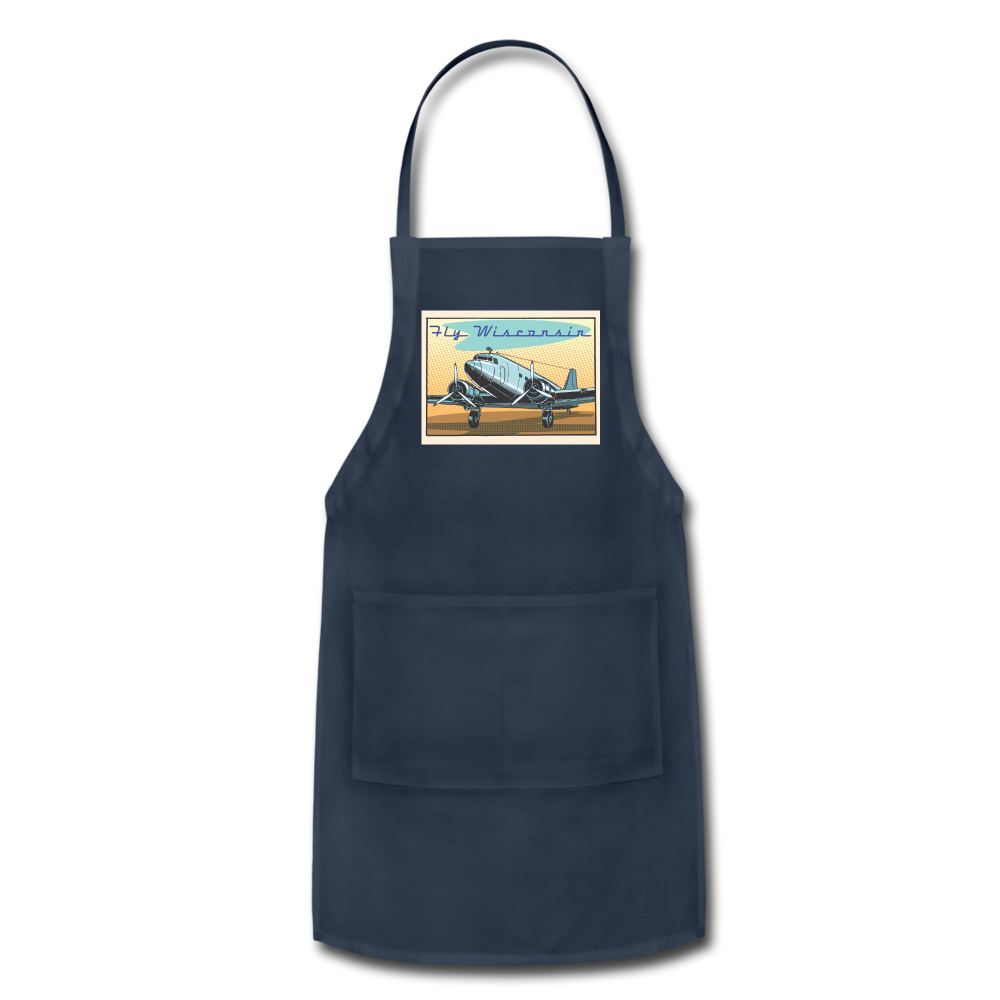 Fly Wisconsin - Adjustable Apron - navy