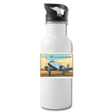 Fly Wisconsin - Water Bottle - white