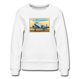 Fly Wisconsin - Women’s Premium Sweatshirt - white