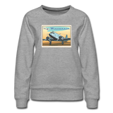 Fly Wisconsin - Women’s Premium Sweatshirt - heather gray