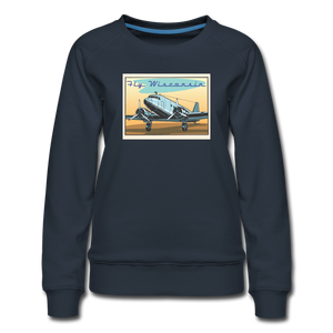 Fly Wisconsin - Women’s Premium Sweatshirt - navy