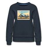 Fly Wisconsin - Women’s Premium Sweatshirt - navy