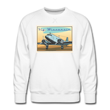 Fly Wisconsin - Men’s Premium Sweatshirt - white