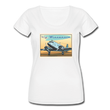 Fly Wisconsin - Women's Scoop Neck T-Shirt - white