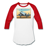 Fly Wisconsin - Baseball T-Shirt - white/red