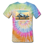 Fly Wisconsin - Unisex Tie Dye T-Shirt - rainbow