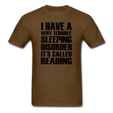 Sleeping Disorder - Reading - Unisex Classic T-Shirt - brown