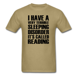 Sleeping Disorder - Reading - Unisex Classic T-Shirt - khaki