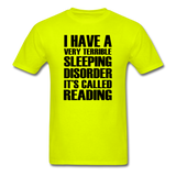 Sleeping Disorder - Reading - Unisex Classic T-Shirt - safety green