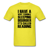 Sleeping Disorder - Reading - Unisex Classic T-Shirt - yellow