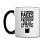 If Turning Pages - Contrast Coffee Mug - white/black