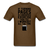 If Turning Pages - Unisex Classic T-Shirt - brown