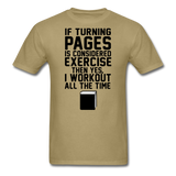 If Turning Pages - Unisex Classic T-Shirt - khaki