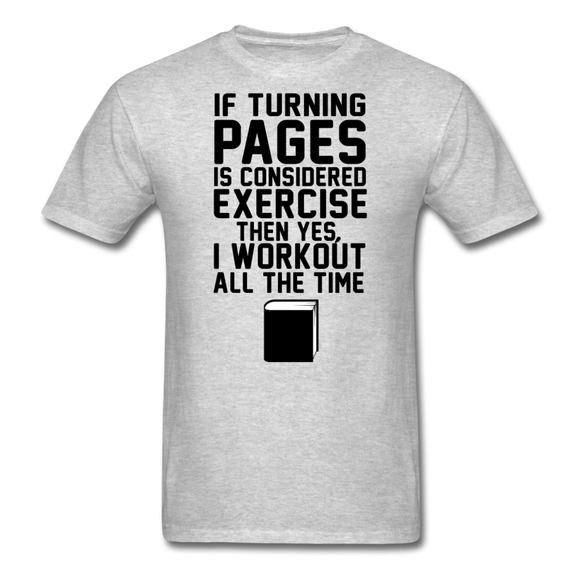 If Turning Pages - Unisex Classic T-Shirt - heather gray