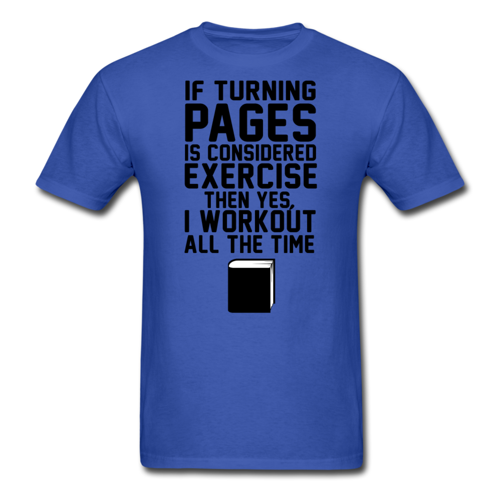 If Turning Pages - Unisex Classic T-Shirt - royal blue