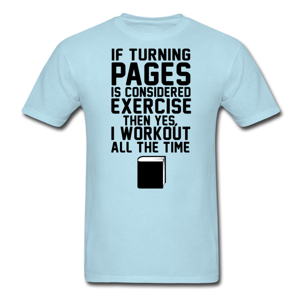 If Turning Pages - Unisex Classic T-Shirt - powder blue