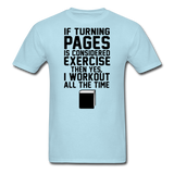 If Turning Pages - Unisex Classic T-Shirt - powder blue