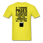 If Turning Pages - Unisex Classic T-Shirt - yellow