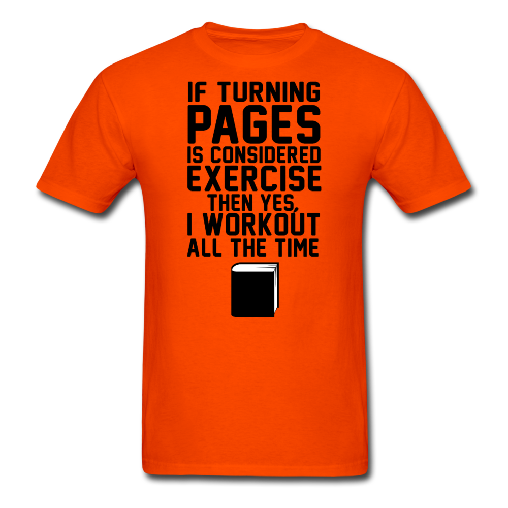 If Turning Pages - Unisex Classic T-Shirt - orange