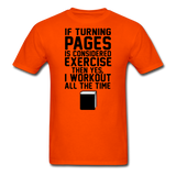 If Turning Pages - Unisex Classic T-Shirt - orange