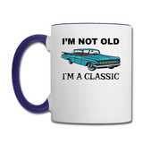 I'm Not Old - Car - Contrast Coffee Mug - white/cobalt blue