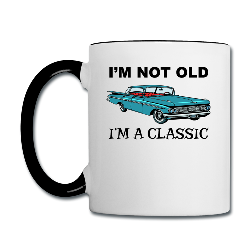 I'm Not Old - Car - Contrast Coffee Mug - white/black