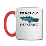 I'm Not Old - Car - Contrast Coffee Mug - white/red