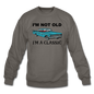 I'm Not Old - Car - Crewneck Sweatshirt - asphalt gray