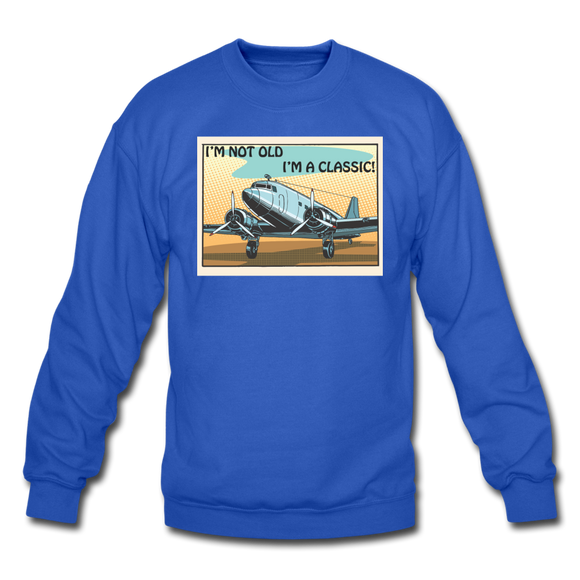 I'm Not Old - DC3 - Crewneck Sweatshirt - royal blue