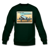 I'm Not Old - DC3 - Crewneck Sweatshirt - forest green
