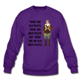 Old - Bold - Pilots - Crewneck Sweatshirt - purple