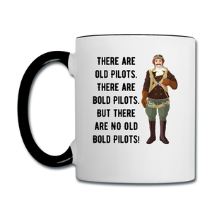 Old - Bold - Pilots - Contrast Coffee Mug - white/black