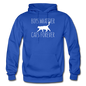 Boys Whatever, Cats Forever - White - Gildan Heavy Blend Adult Hoodie - royal blue