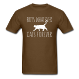 Boys Whatever, Cats Forever - White - Unisex Classic T-Shirt - brown