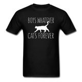 Boys Whatever, Cats Forever - White - Unisex Classic T-Shirt - black