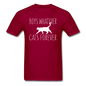 Boys Whatever, Cats Forever - White - Unisex Classic T-Shirt - dark red