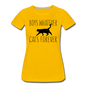 Boys Whatever, Cats Forever - Black - Women’s Premium T-Shirt - sun yellow