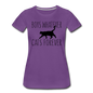 Boys Whatever, Cats Forever - Black - Women’s Premium T-Shirt - purple