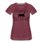 Boys Whatever, Cats Forever - Black - Women’s Premium T-Shirt - heather burgundy