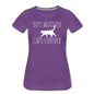 Boys Whatever, Cats Forever - White - Women’s Premium T-Shirt - purple