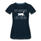 Boys Whatever, Cats Forever - White - Women’s Premium T-Shirt - deep navy