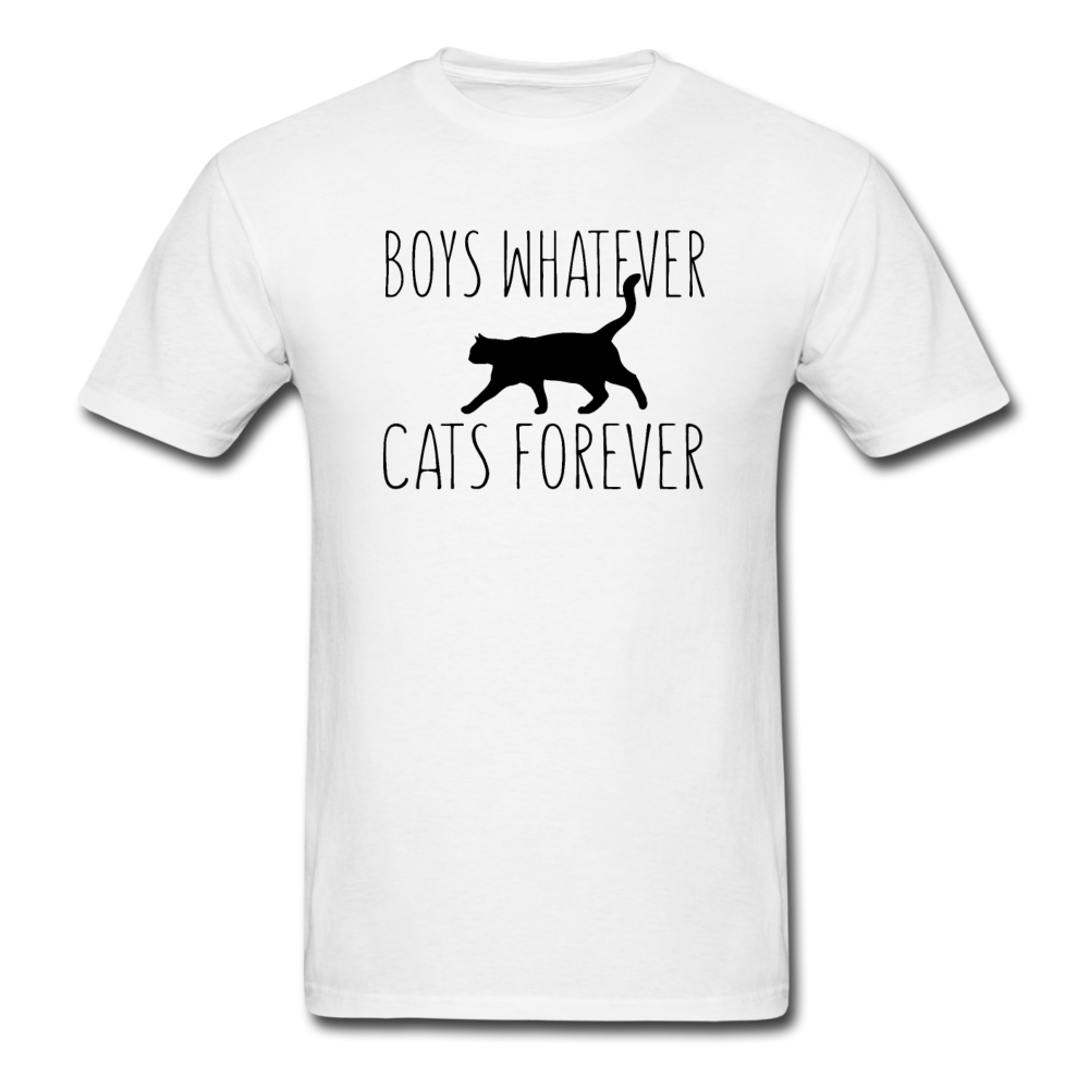 Boys Whatever, Cats Forever - Black - Unisex Classic T-Shirt - white