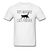 Boys Whatever, Cats Forever - Black - Unisex Classic T-Shirt - white