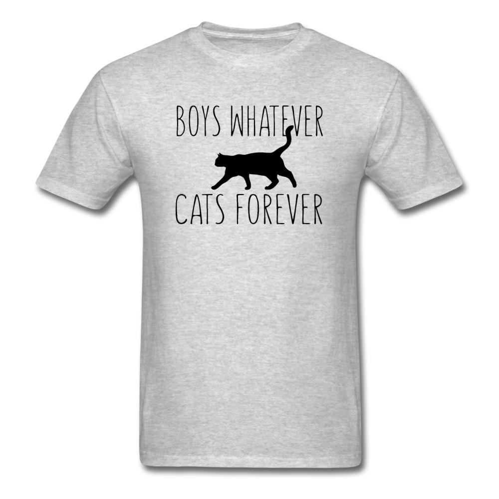 Boys Whatever, Cats Forever - Black - Unisex Classic T-Shirt - heather gray