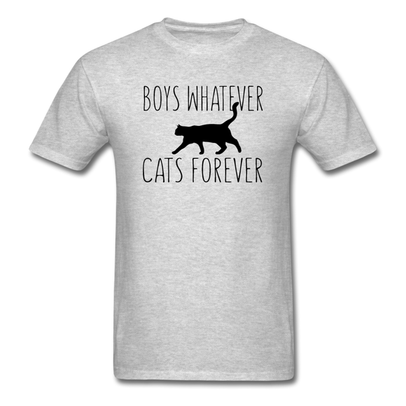 Boys Whatever, Cats Forever - Black - Unisex Classic T-Shirt - heather gray