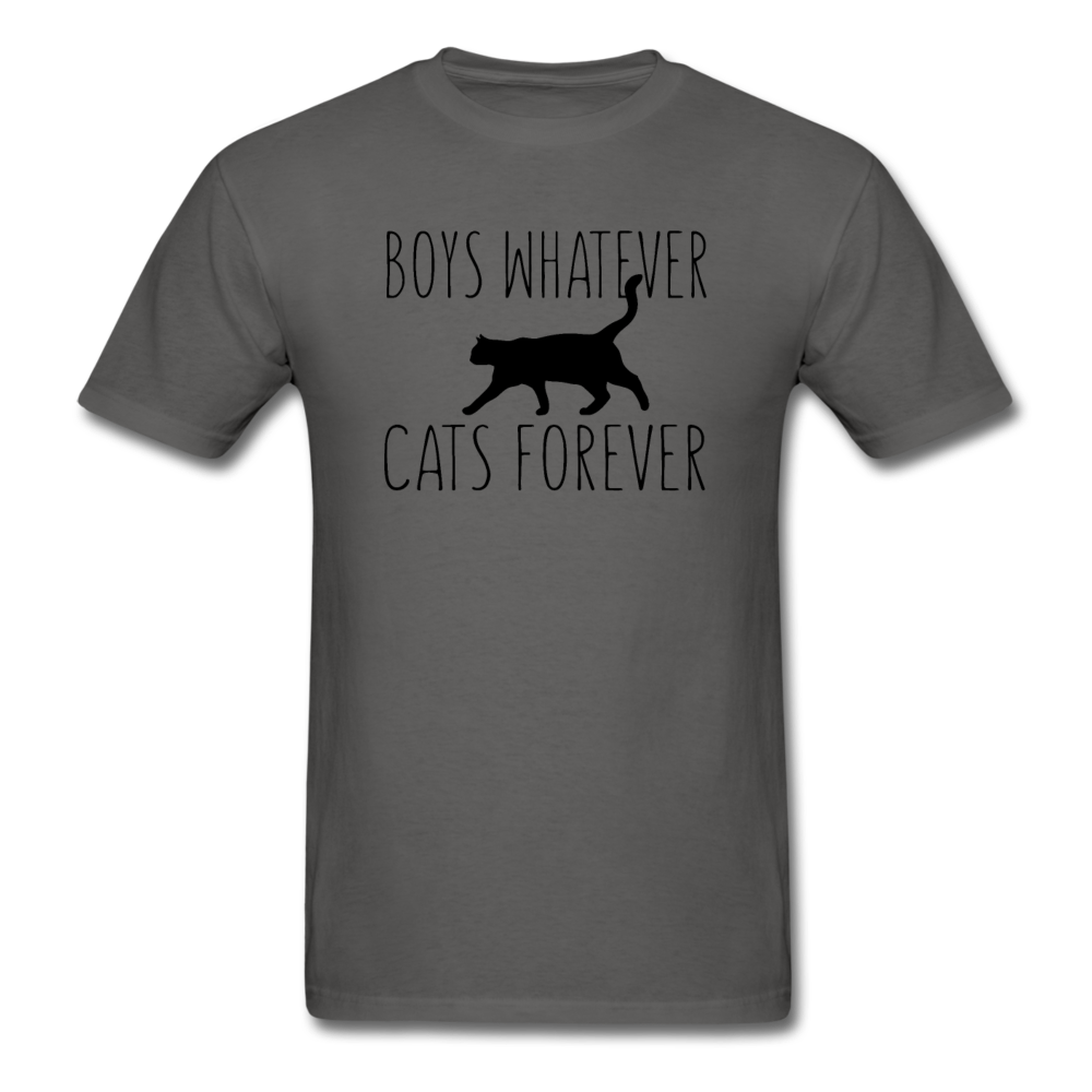 Boys Whatever, Cats Forever - Black - Unisex Classic T-Shirt - charcoal