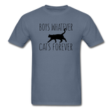 Boys Whatever, Cats Forever - Black - Unisex Classic T-Shirt - denim
