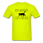 Boys Whatever, Cats Forever - Black - Unisex Classic T-Shirt - safety green