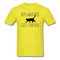 Boys Whatever, Cats Forever - Black - Unisex Classic T-Shirt - yellow